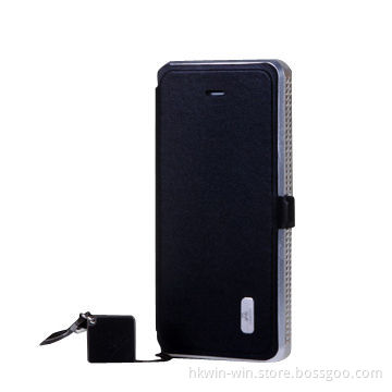 Luxury and High Quality Metal Bumper Case for iPhone 5/5S, Made of Cow Leather Cover and S136